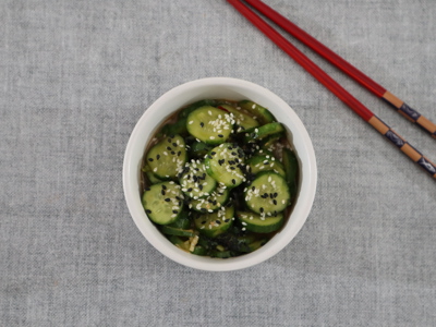 Asian pickled cucumbers