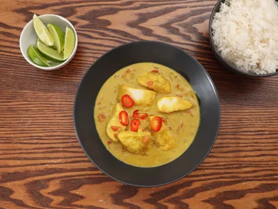 Curried coconut tilapia
